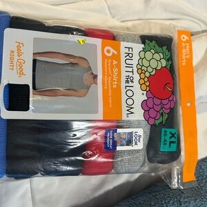 Fruit of the Loom Men's Tank Tops - Black, Blue, Red, Gray